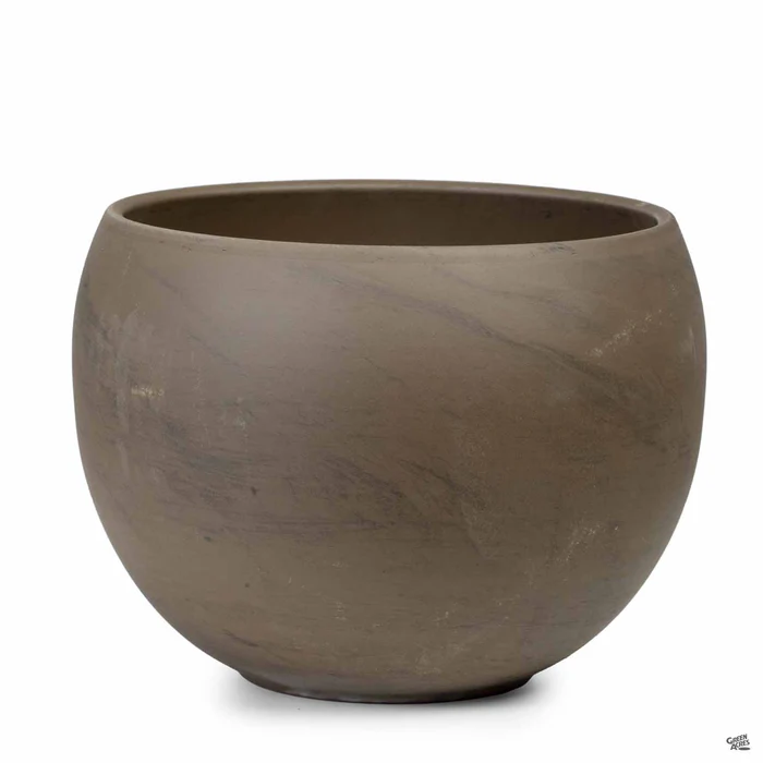 Luna Sphere Basalt Clay Pot