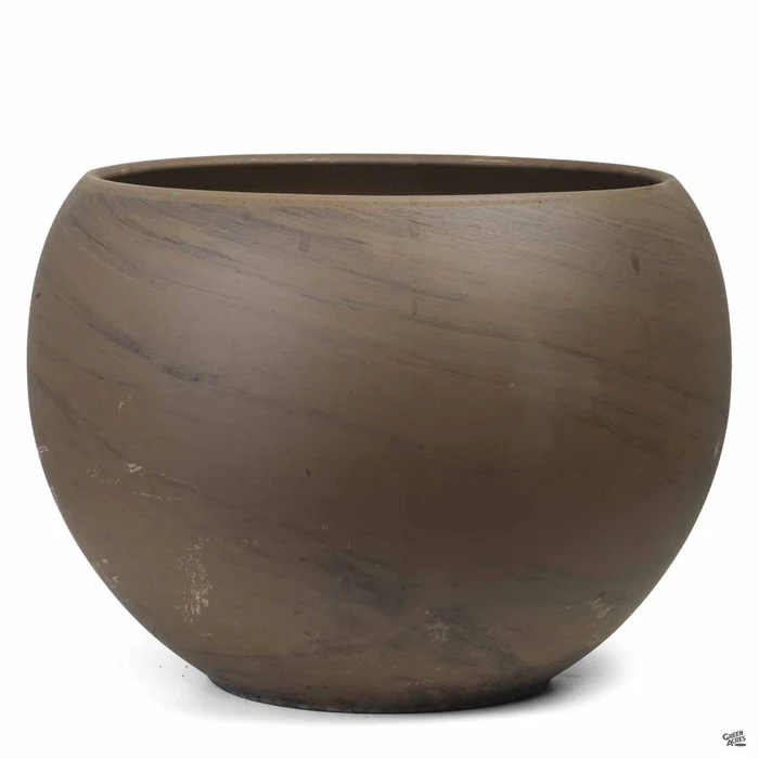 Luna Sphere Basalt Clay Pot