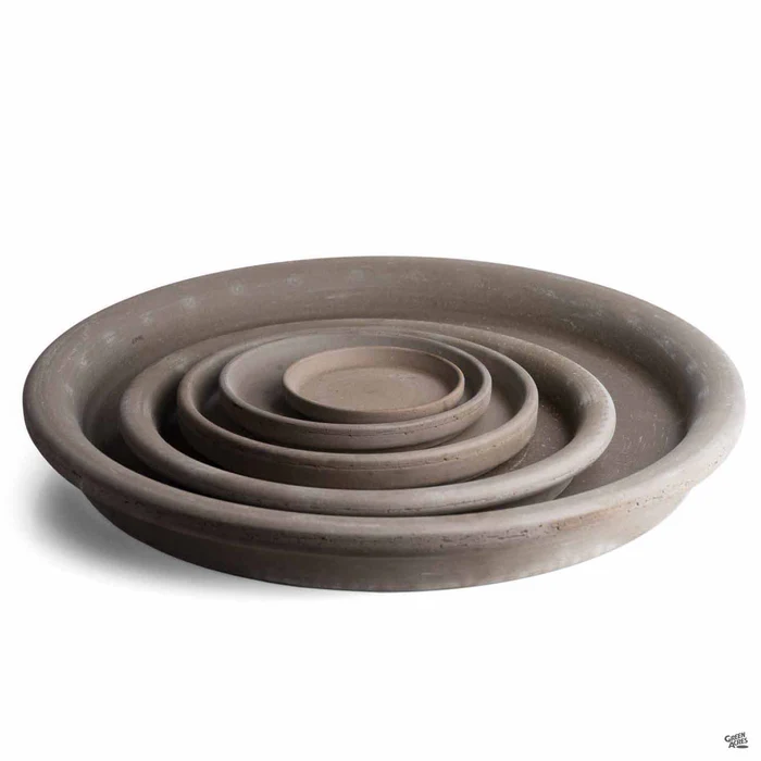 German Clay Saucer Chocolate Marbled