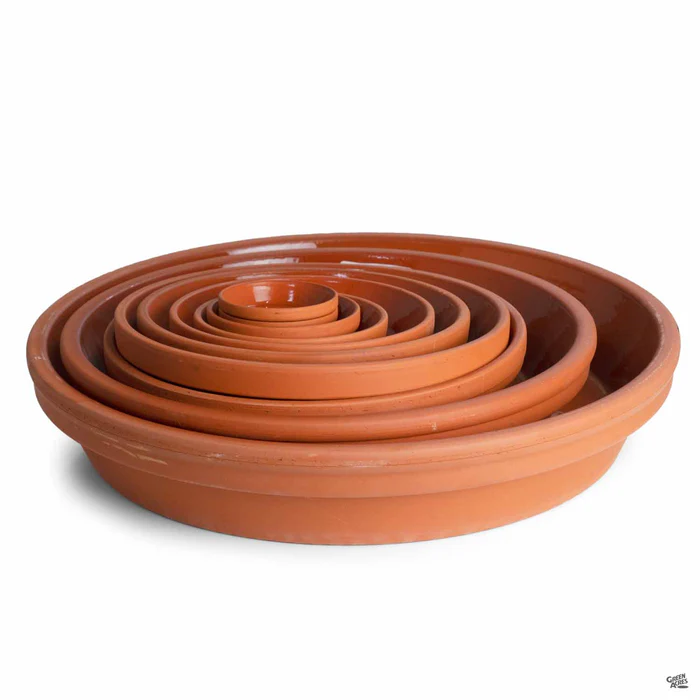 German Clay Saucer Terracotta