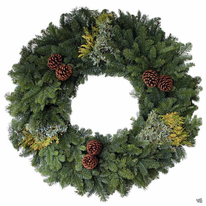 Mixed Noble Fir Wreath 36"