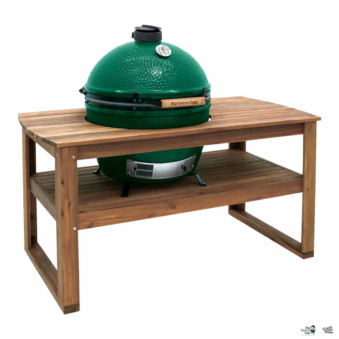 Big Green Egg Solid Acacia Hardwood Table
