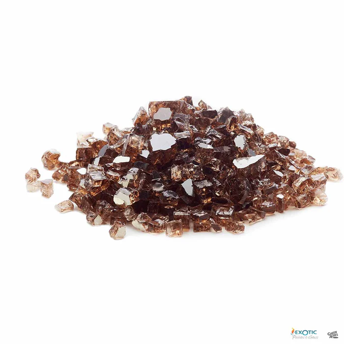 Exotic Fire Glass Reflective Fire Glass | Copper
