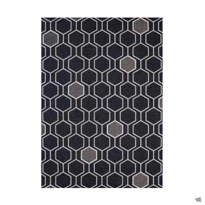 Geo Black Outdoor Rug