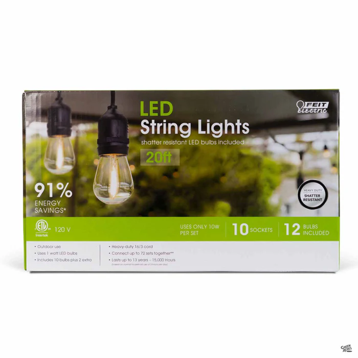 Amber LED String Light Set