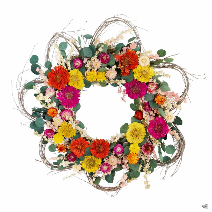 Spring Dried Floral Wreaths