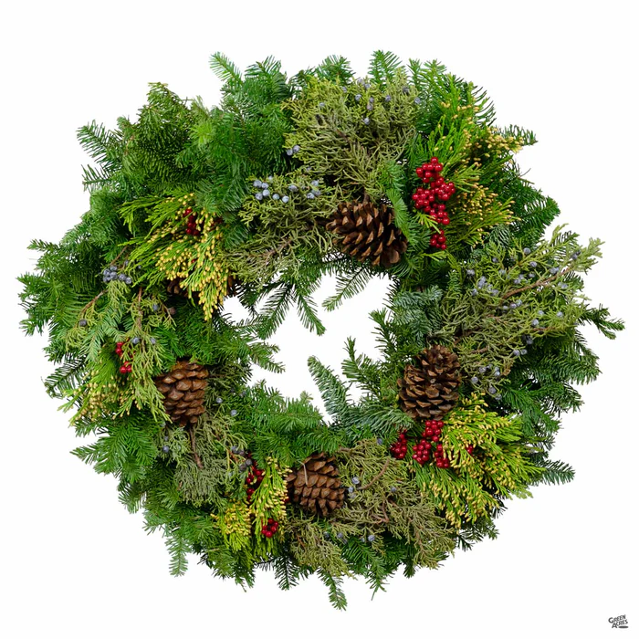 4747-sunshine-mixed-noble-fir-wreath-24-1.webp Sunshine Mixed Noble Fir Wreath 24"