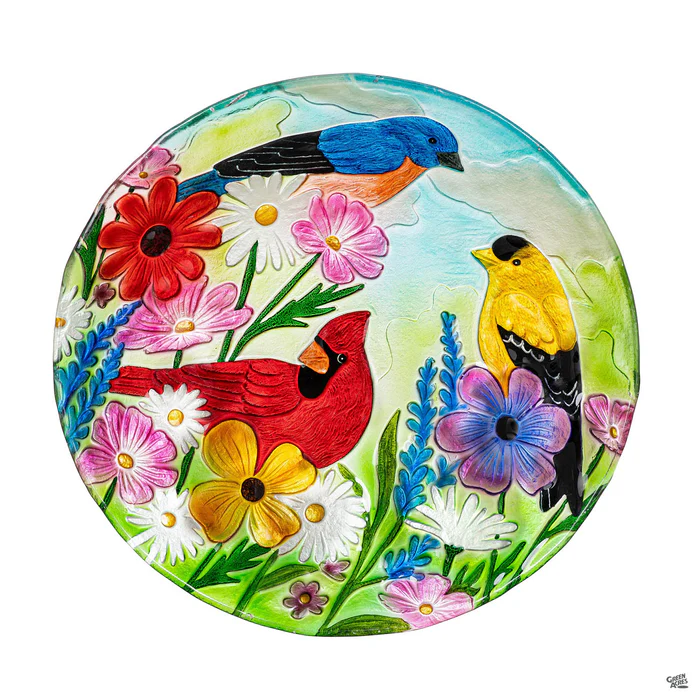 4812-feathered-trio-glass-bird-bath-2.webp Feathered Trio Glass Bird Bath