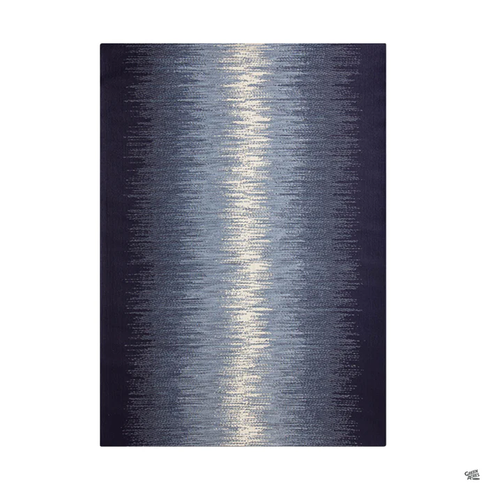 Reflective Ocean Blue Outdoor Rug
