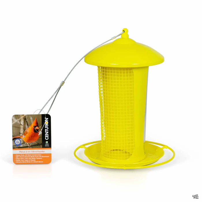 Metal 2-in-1 Bird Feeder