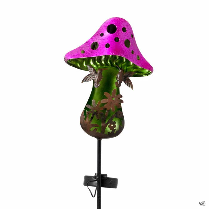 Decorative Mushroom Solar Garden Stakes