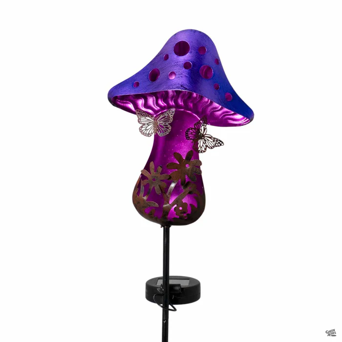 Decorative Mushroom Solar Garden Stakes