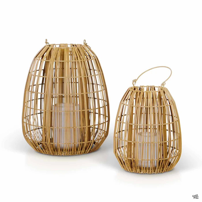 Solar Rattan Lantern