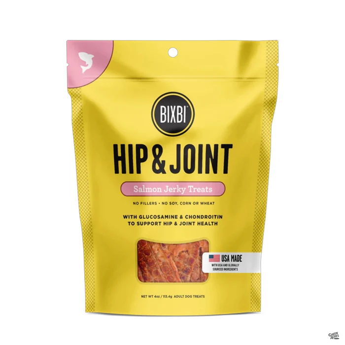 5138-bixbi-hip-amp-joint-jerky-treats-salmon-4oz-1.webp BIXBI Hip & Joint Jerky Treats - Salmon 4oz