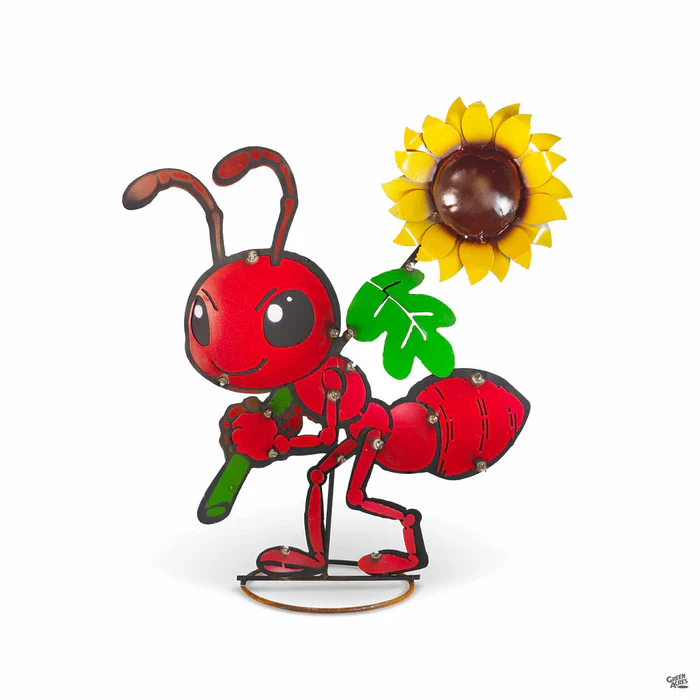 5341-ant-with-flower-metal-yard-art-1.webp Ant with Flower Metal Yard Art
